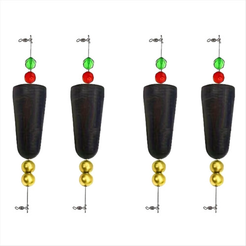 Set verzwaarde visdobbers - Popping Cork Float Rig met ratel