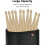 Porta bacchette per batteria Borsa per bacchette nera 3