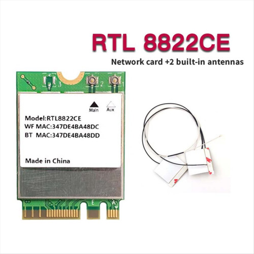 Scheda WiFi RTL8822CE 1200Mbps 2.4G/5G Bluetooth 5.1 Interfaccia M.2 1