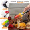 Rainbow Tongs Cooking Stainless Steel with Silicone Tips 9 12 Inch 2