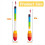 Rainbow Tongs Cooking Stainless Steel with Silicone Tips 9 12 Inch 3