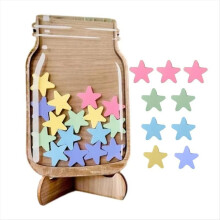1 pezzo - Barattolo premio per bambini con stella Barattolo premio per l'aula