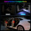 Car Door Lights LED Welcome Light Magnetic Control USB Charging 7