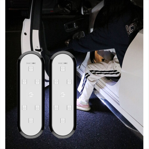 Car Door Lights LED Welcome Light Magnetic Control USB Charging 1