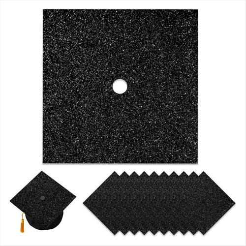 10 Stück schwarzer Glitzerkarton, Premium-Konstruktionspapier 1