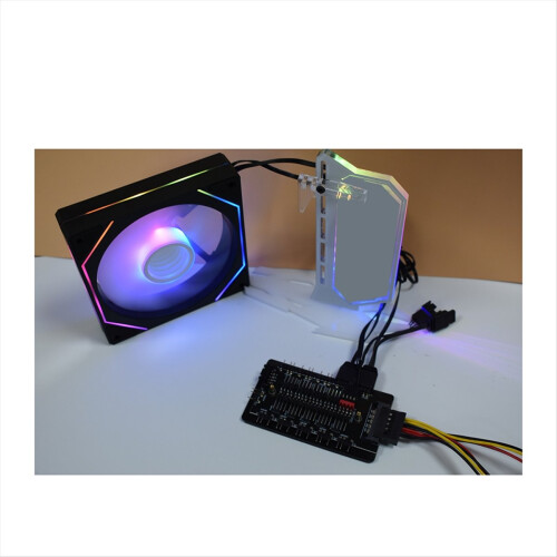 ARGB PWM HUB FAN Ελεγκτής φωτισμού ανεμιστήρα πλαισίου 10 καναλιών 2