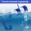 Adjustable Pool Leaf Skimmer Net Holder Ground Pools Pole Hanger Blue 7