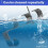 Adjustable Pool Leaf Skimmer Net Holder Ground Pools Pole Hanger Grey 7