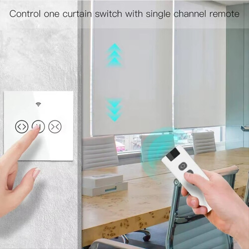 Control remoto de 433 MHz para interruptor de cortina WiFi y módulo de persianas enrollables 1