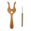 Large Wooden Fork Knitting Fork Handmade Wool Knitting Flower Fork 1