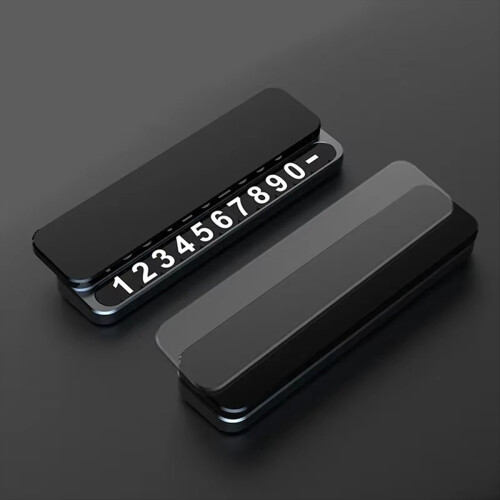 Universal Hidden Phone Number Card Car Temporary Parking Plate A 2