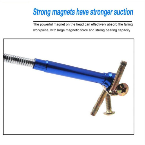 4 Claws Bright LED Light Flexible Spring Magnet Pickup Tool 2