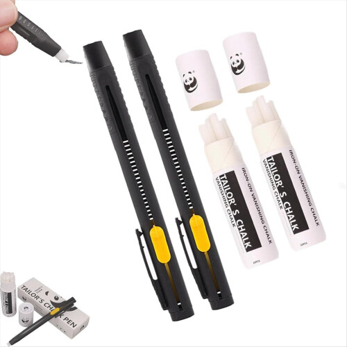 Marqueur textile effaçable à chaud pour couture (2 stylos + 40 recharges) 1