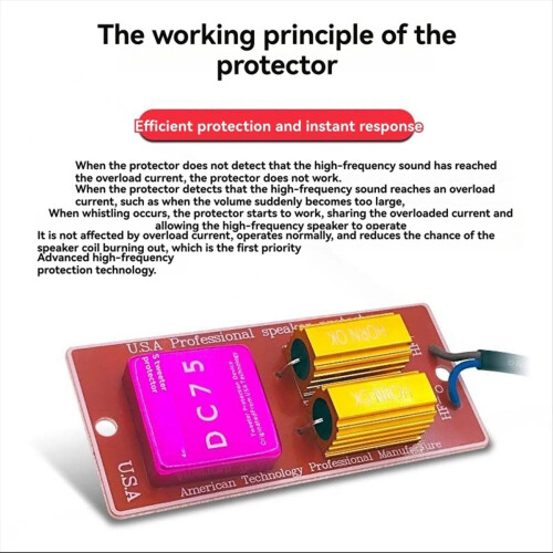 High Frequency Speaker Protection Board Anti-Burn DC75 1