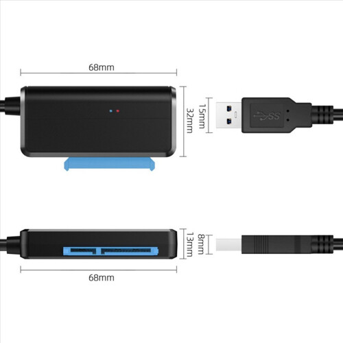 USB 3.0 -sovitinkaapeli USB 3.0 -kiintolevyn muuntokaapeli 1