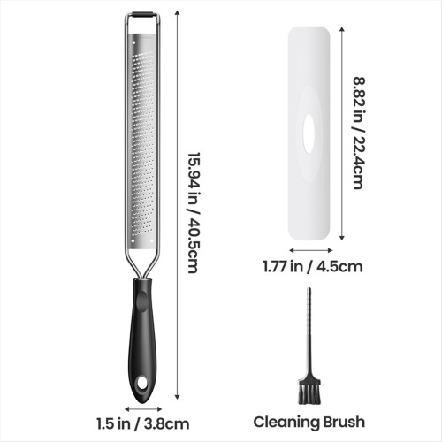 Cheese Grater with Non-Slip Handle,Lemon Zester for Kitchen Tool 1