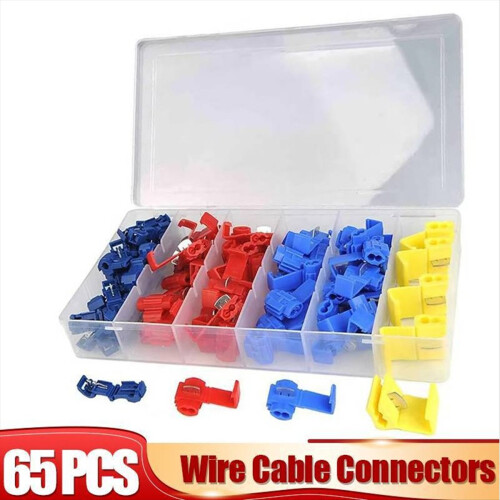 Lock Electric Wire Cable Connectors Quick Splice Terminals Crimp 1