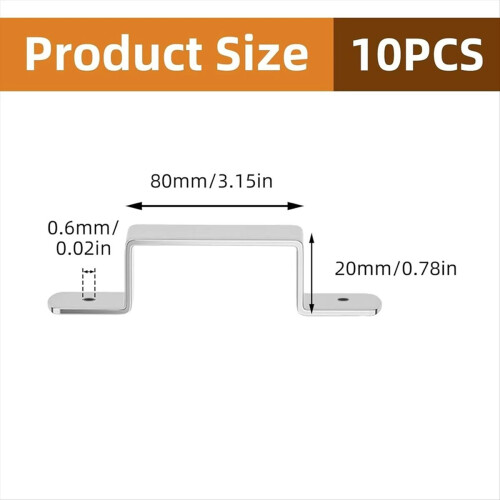 Fence Clips 10 Pieces Fence Support Post Clips Hardware Repair Tool 2