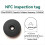 5PCS 25mm RFID Checkpoints Label Tag Wächter-rundgang Patrol System Weiß 4