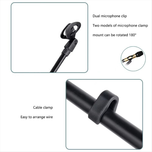 Supporto per clip per accessori per microfono 2