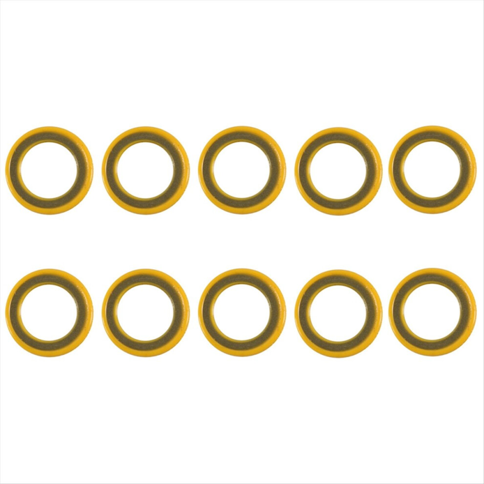 10Pcs 26-830749 Gear Case Lube Oil Drain Plug Washer Gasket Light 4853127647353