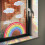 Rainbow Cloud Window Clings, Watercolor Prism Suncatchers Stickers 2