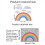 Rainbow Cloud Window Clings, Watercolor Prism Suncatchers Stickers 3