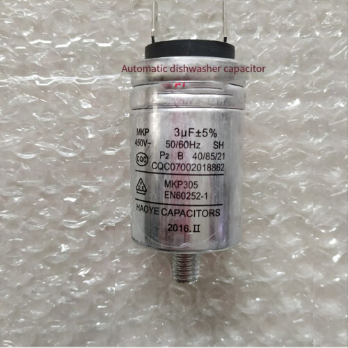 Condensateur MKP-3UF 450 VCA pour lave-vaisselle 1