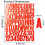 8 folhas de adesivos de letras e números de 1,5 polegadas, para scrapbooking, vermelho 4