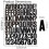 folhas de adesivos de letras e números de 1,5 polegadas, para scrapbooking, preto 4