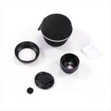 65mm Telephoto Phone Camera Lens 2.2 Zoom Lens with Lens Hood