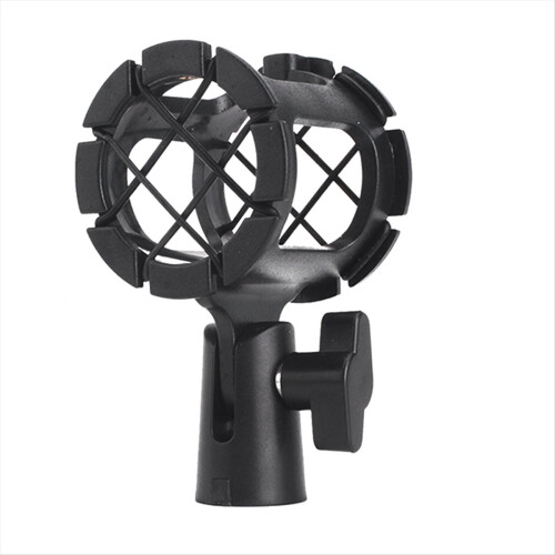 Abrazadera universal antivibración para soporte de micrófono