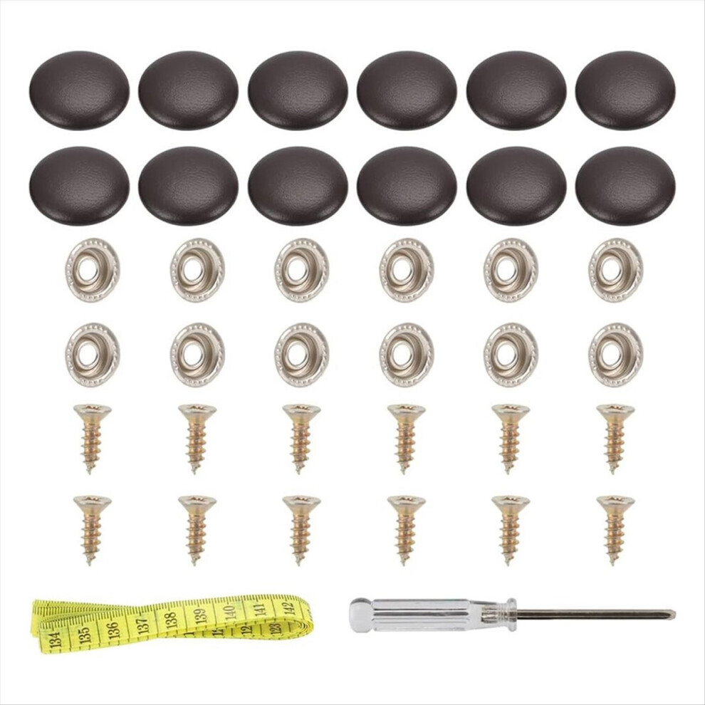1Set Snap Upholstery Buttons Fit For Tufting Furniture Coffee Color 4853127651121