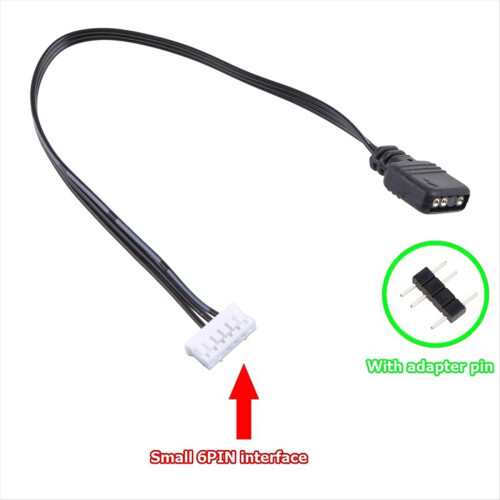 Καλώδιο προσαρμογέα ανεμιστήρα 5V ARGB 3Pin σε 6Pin μετατροπέα καλωδίου 2