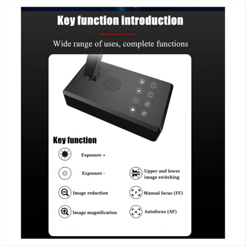 Κάμερα εγγράφων 4K USB 16MP Webcam Οπτικοποιητής εικόνας Αναστροφή εικόνας Πτυσσόμενη 2
