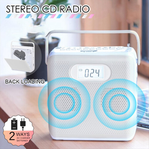Portable Bluetooth CD Player with Vertical Design,CD Speakers 1