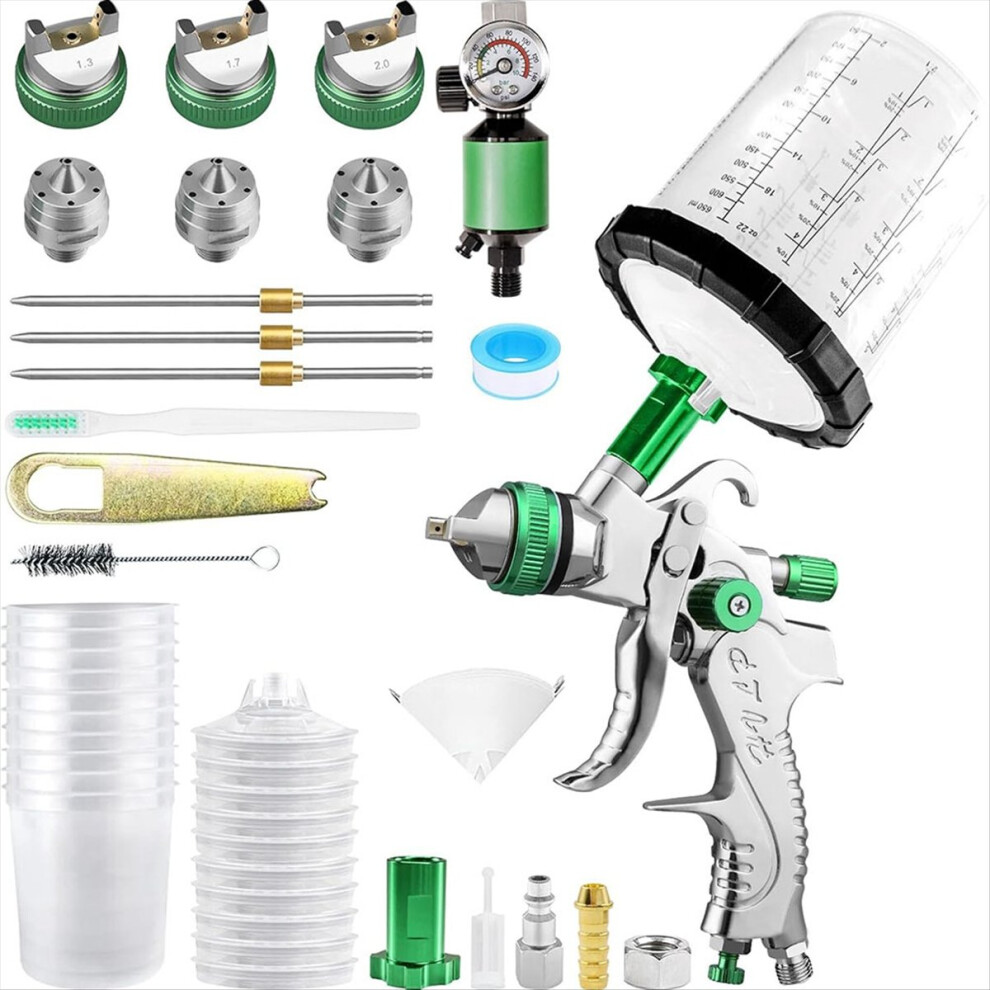 Hvlp Kits, Pro Automotive Paint 1.4/1.7/2.0Mm Nozzles 4853122543988