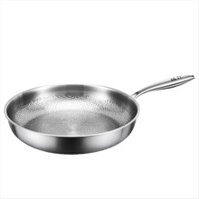 Poêle à frire en acier au titane, poêle antiadhésive non revêtue, ustensiles de cuisine, B