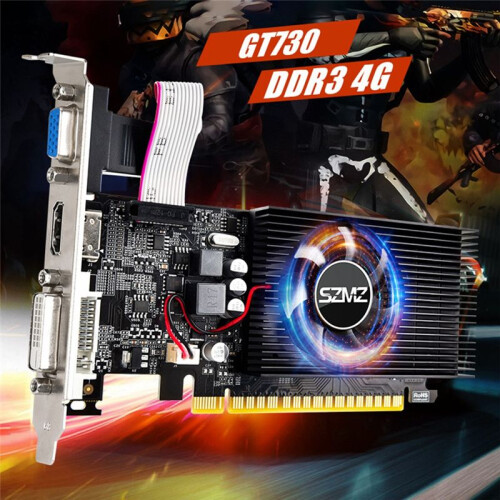 GT730 4 GB DDR3 128 Bit Grafikkarte mit Lüfter 2