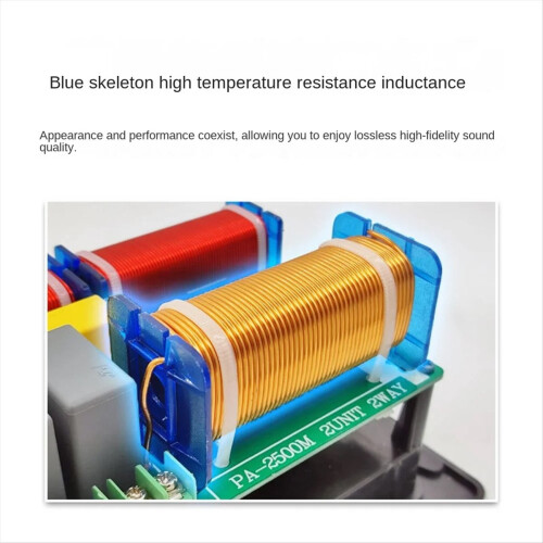 800W 2 Way Speaker Audio Frequency Divider Treble Bass 2 Unit 1