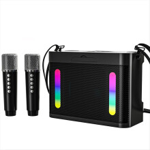 Subwoofer Kabelloser Bluetooth-Lautsprecher mit 2 Mikrofonen Stereo