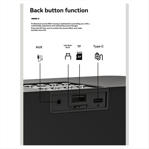 Altoparlante Bluetooth portatile wireless potente con doppio microfono 1