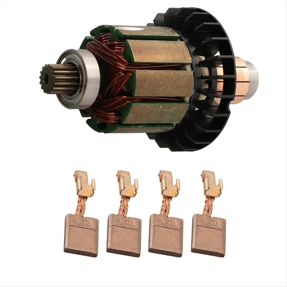 1Set Armature With 4Pc Carbon Brush For Ddf482 Dhp482 Tools 4853122559057