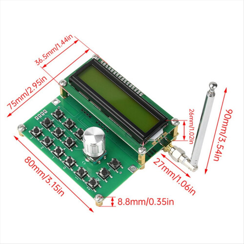 Γεννήτρια σήματος DC 4.5V-5.5V 35MHz-4400MHz Πηγή σήματος ADF4351 1