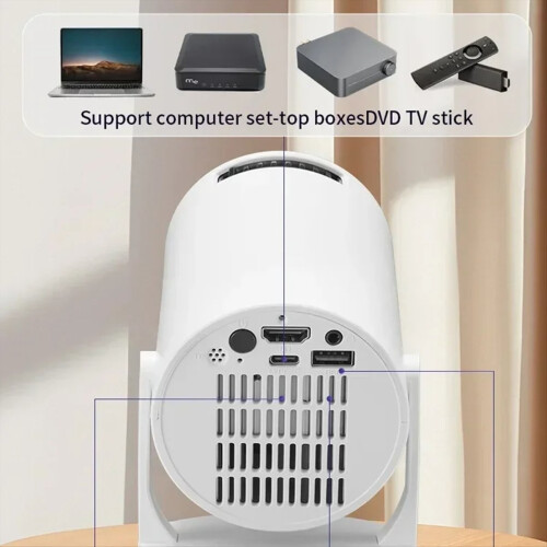 Projector Wireless Fidelity 270 Adjustable LED 1080P EU Plug 2