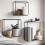 Floating Shelves for Wall 3 Pieces Bathroom Shelf Modern Bracket 5