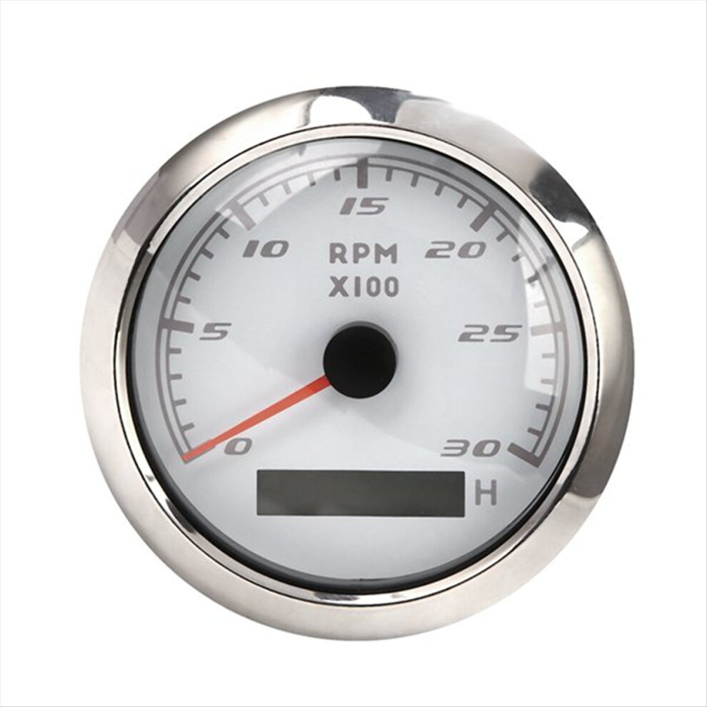 85Mm Marine Tachometer Lcd Hour Meter 0-3000 Rpm Speedometer 4853122571967