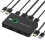 Comutador KVM com 2 portas USB e compatível com 2 computadores 1