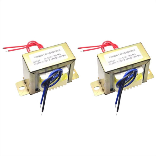 Transformateur de puissance double AC 18 V 50 W EI Transformateur 220 V 1