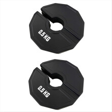 Lot de 2 micro-plaques de musculation fractionnées pour haltères de 0,5 kg